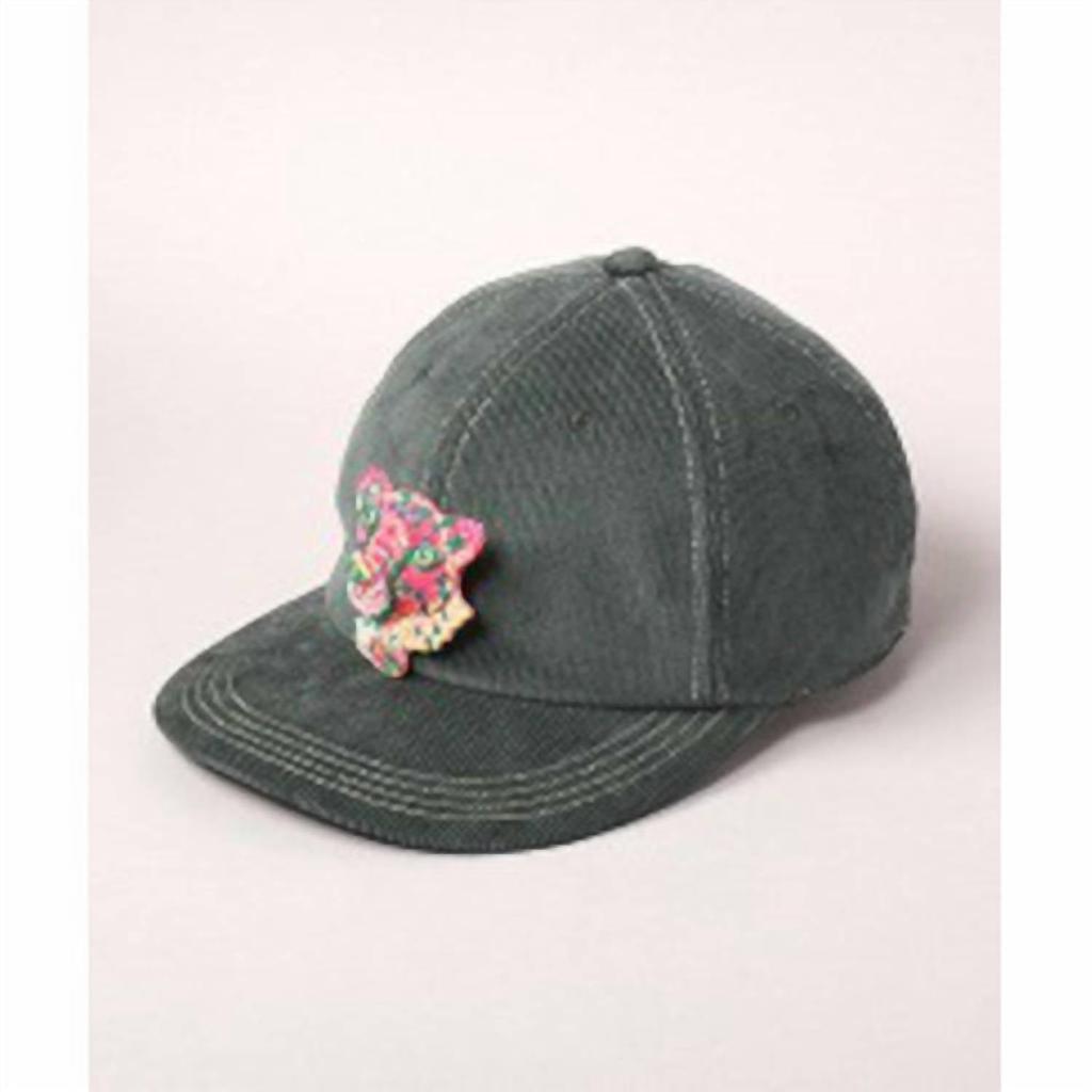 CA4LA Woven Baseball Hat With Cheetah Patch In Green