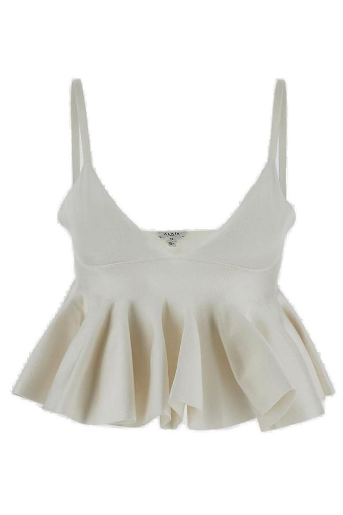 Alaïa Alaïa Godet Knitted Bra Top