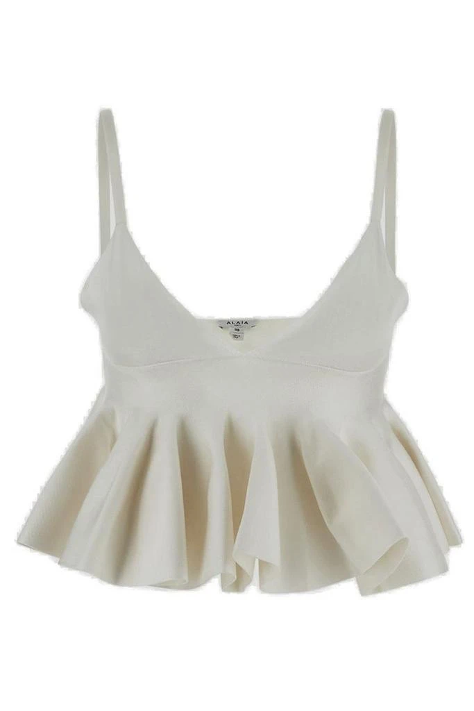 Alaïa Alaïa Godet Knitted Bra Top 1