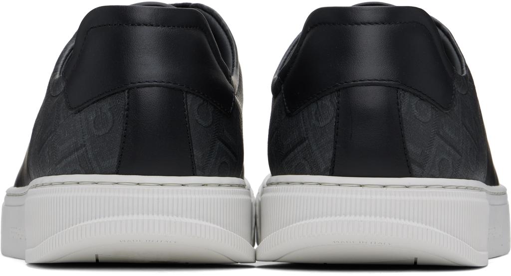 Salvatore Ferragamo Black Low Top Sneakers