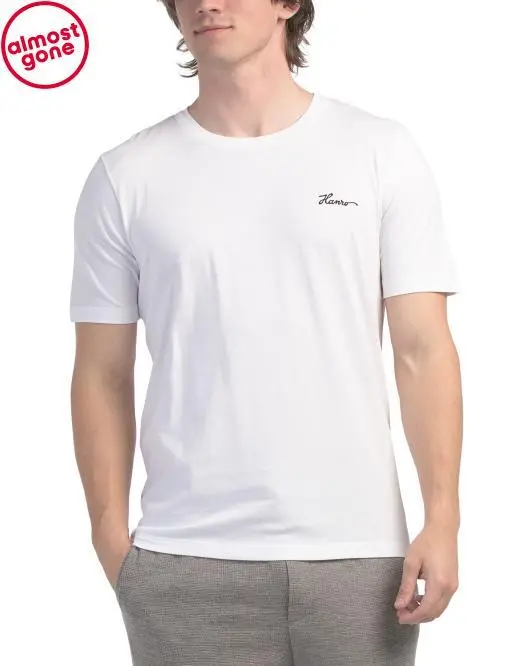 Hanro Made In Portugal Living Shirts Jersey Crew Neck Logo T-shirt