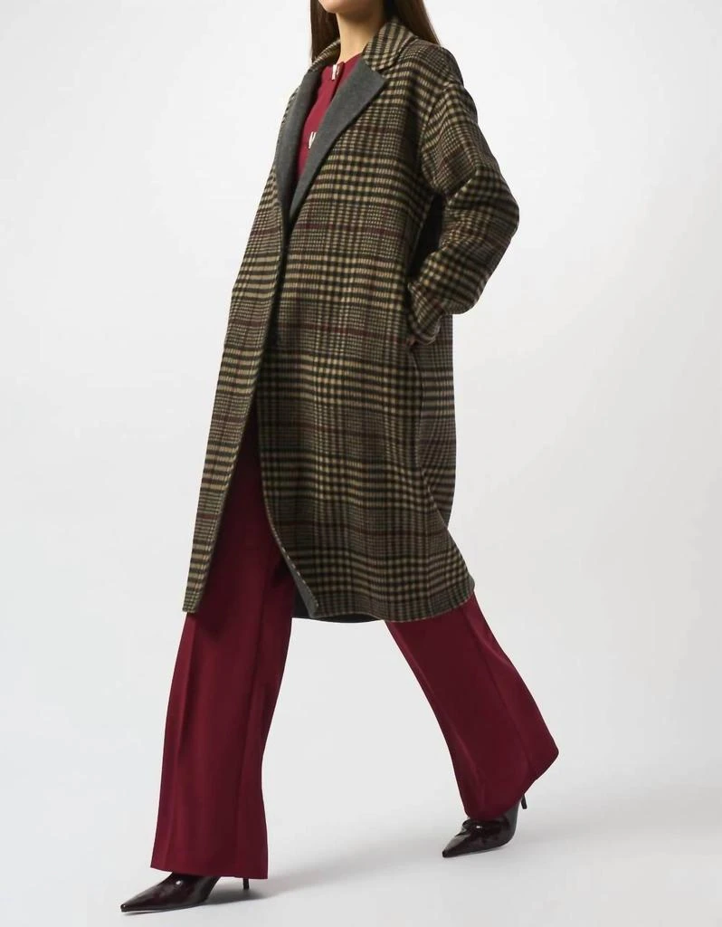 JOSEPH RIBKOFF Joseph Ribkoff - Plaid Long Overcoat 2