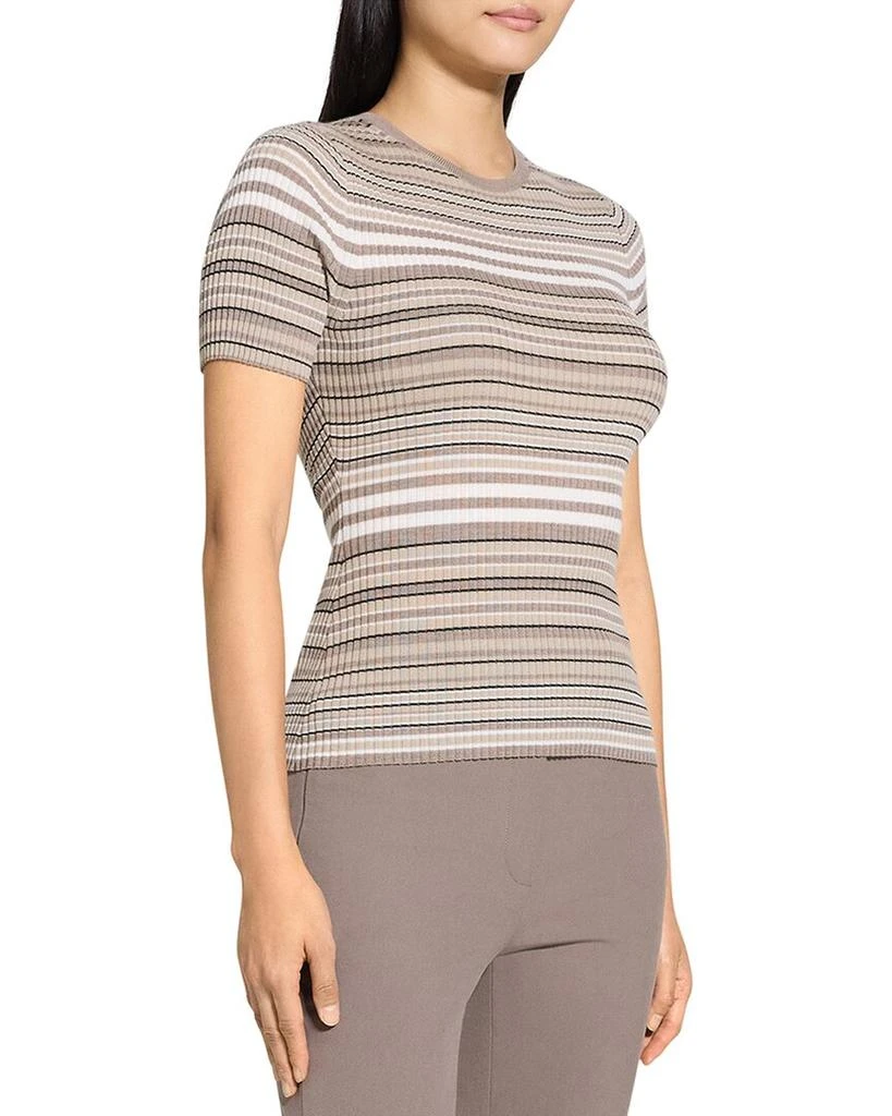 Theory Rib Stripe Wool T-Shirt 1