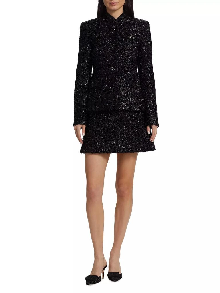 Adam Lippes Mayfair Metallic Tweed Jacket 2