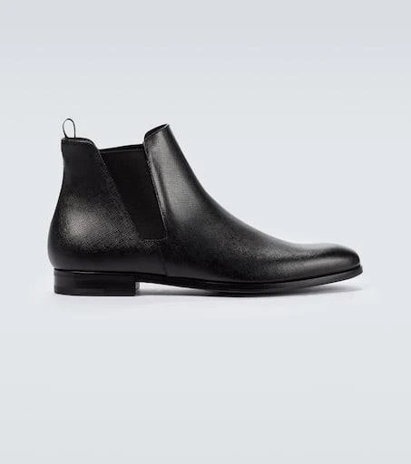 Prada Saffiano leather ankle boots Boots Free Shipping