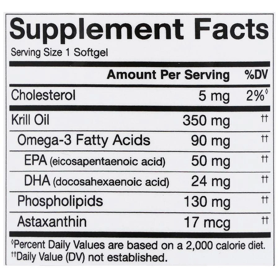 Walgreens Antarctic Krill Oil 350 mg Softgels 5