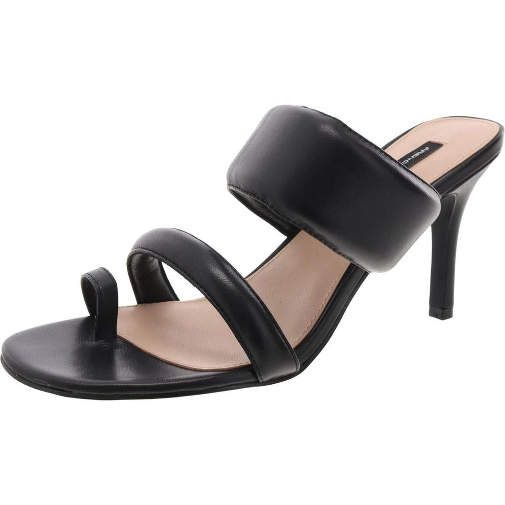 French Connection Layn Womens Leather Slip-On Mule Sandals 1