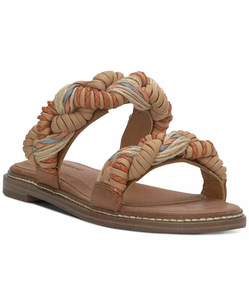 Lucky Brand Women's Kabrina Braided Flat Slide Sandals 1