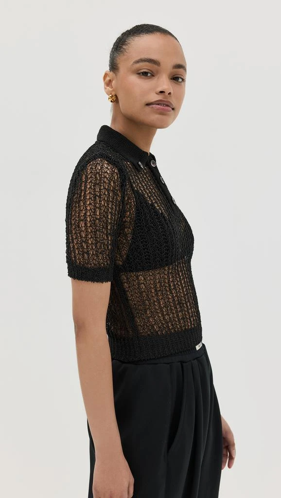 Recto Net Crop Polo Shirt 3