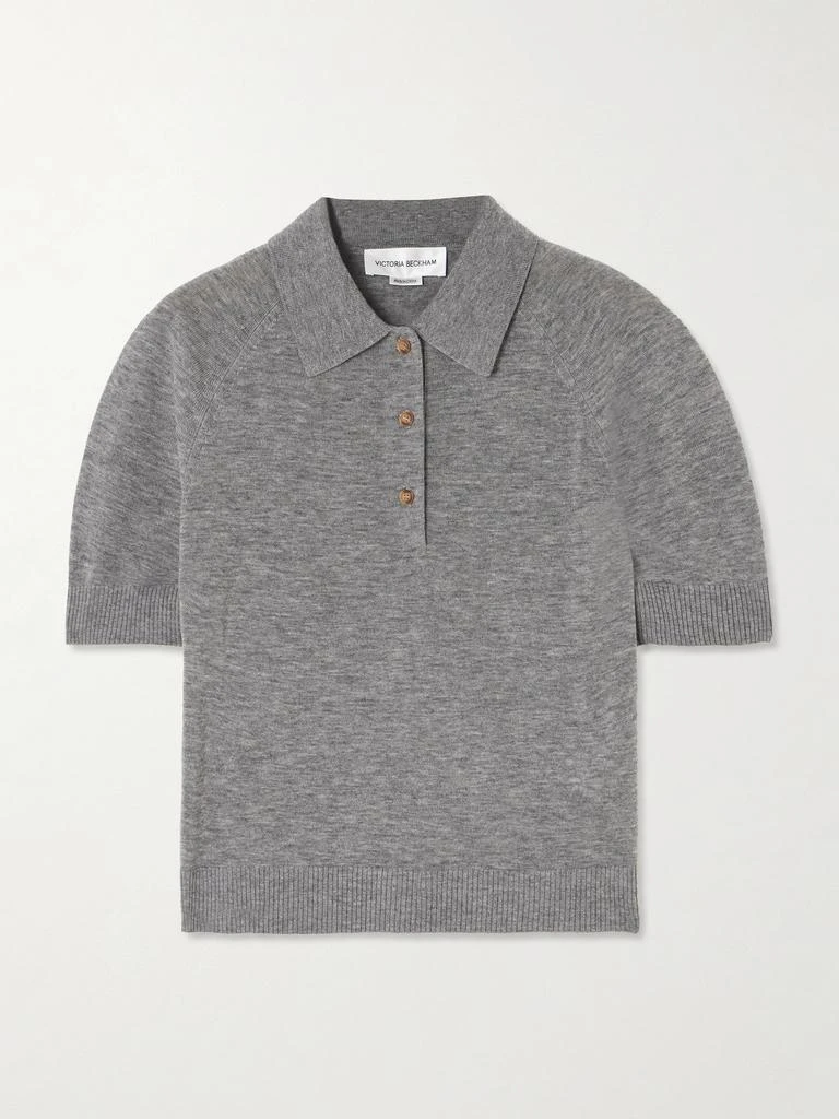 Victoria Beckham Merino Wool Polo Shirt