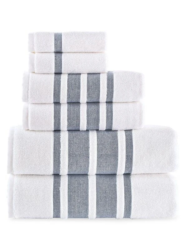 Brooks Brothers 6-Piece Turkish Cotton Towel Set 1