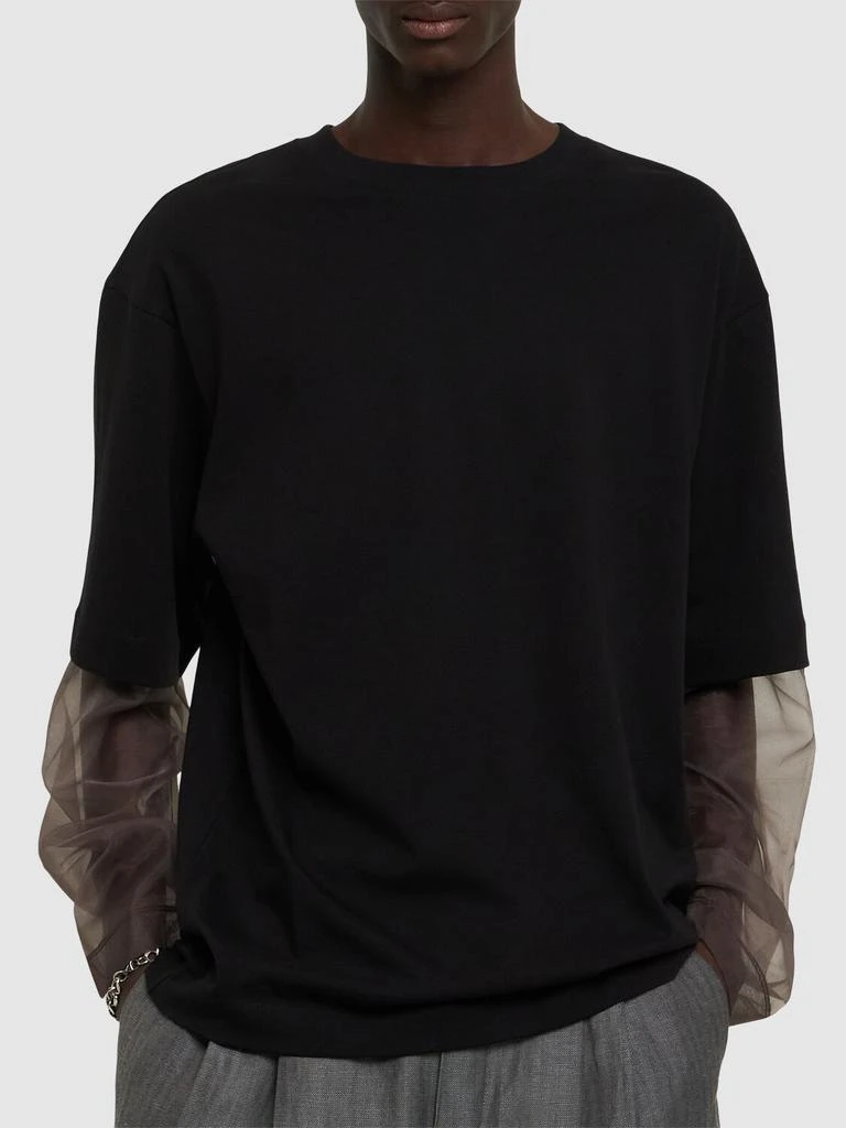 DRIES VAN NOTEN Hemal Long Sleeve Loose Fit T-shirt 2