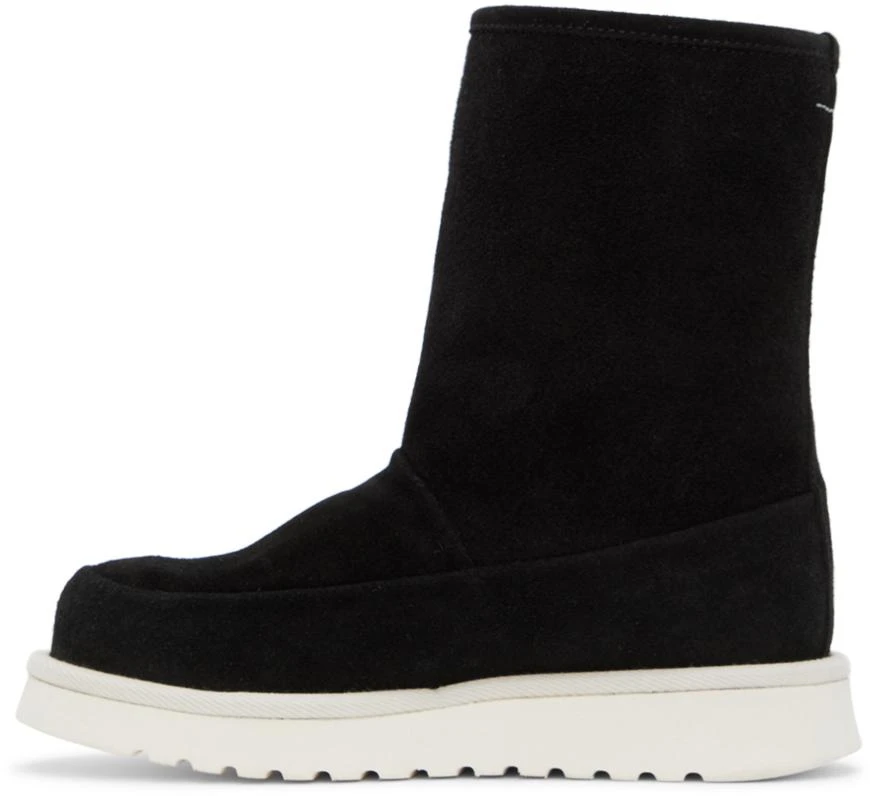 MM6 Kids Black Suede Boots 3