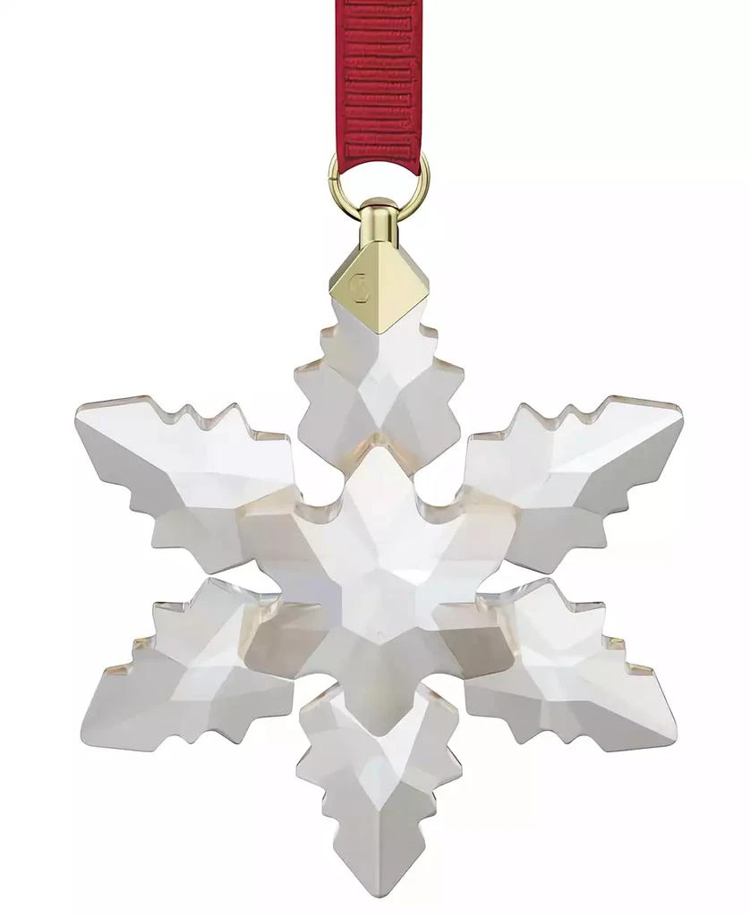 Swarovski 2024 Gold-Tone Accent Crystal Snowflake Ornament 3