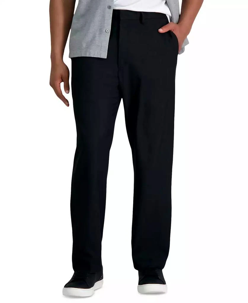 Haggar Men's Premium Comfort Stretch Classic-Fit Solid Flat Front Dress Pants 2