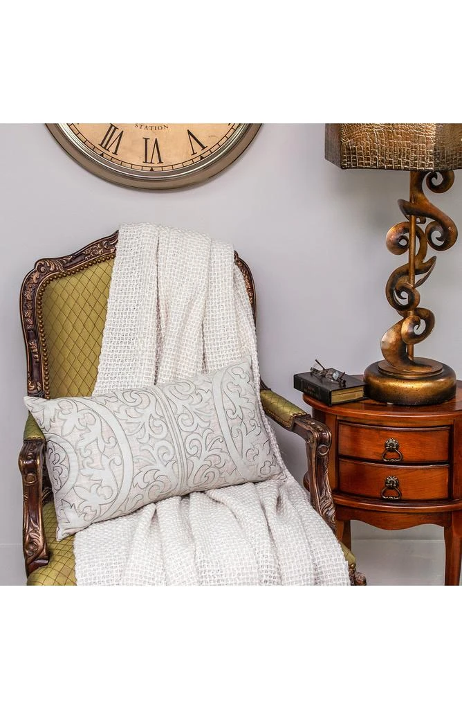 Parkland Fleura Embroidered Throw Pillow 6