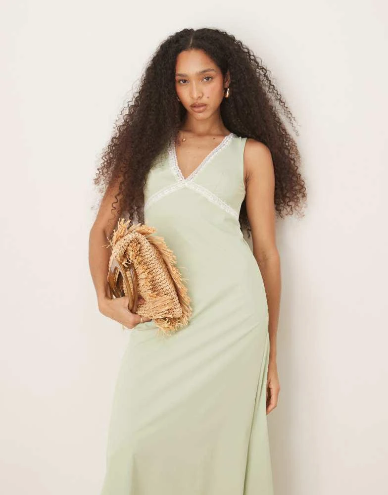 asos lace insert midi dress ASOS EDITION floral embroidered midi dress with lace inserts