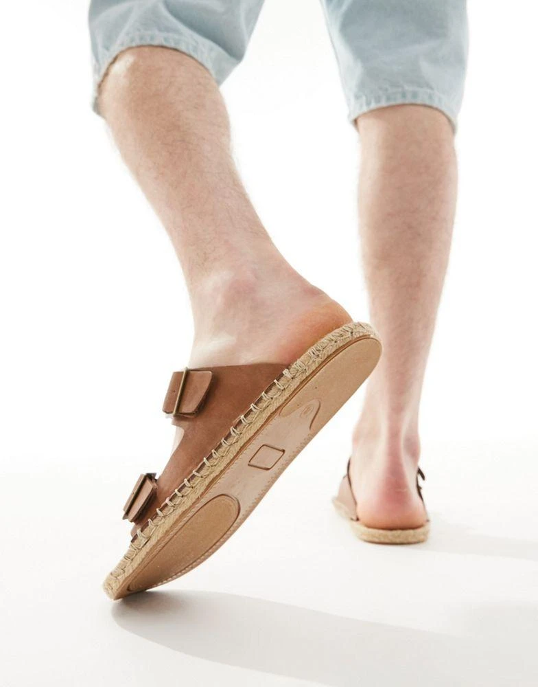ASOS ASOS DESIGN buckle espadrille in tan pu 3