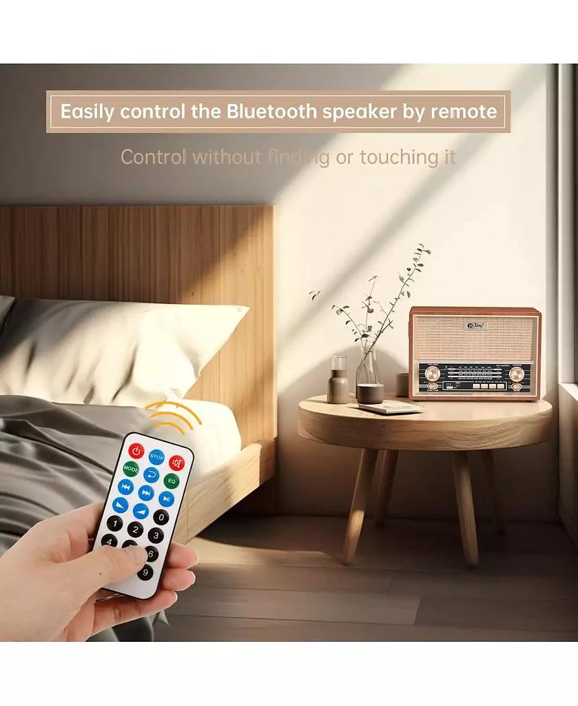 Artudatech Classic Retro Style Radio with 4-Band Reception and USB/SD/AUX Connectivity 3