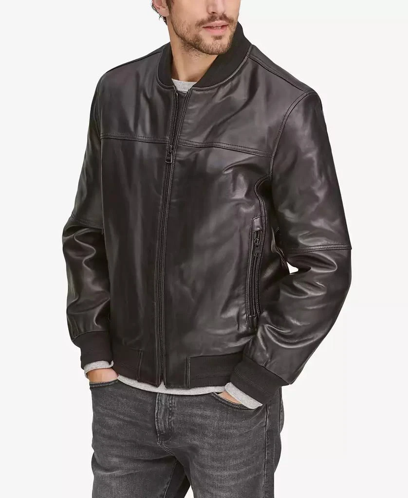 Marc New York by Andrew Marc Men's Summit Leather Bomber Jacket 1