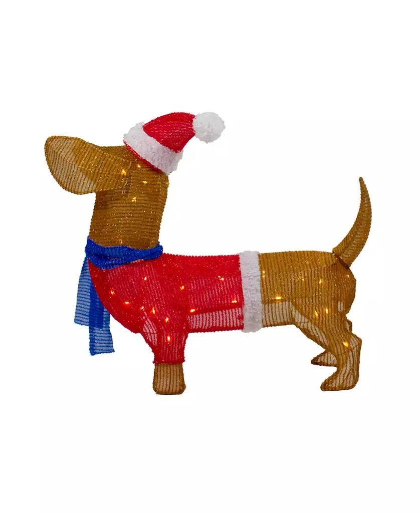 Northlight 26" LED Lighted Dachshund Dog Outdoor Christmas Decoration 4