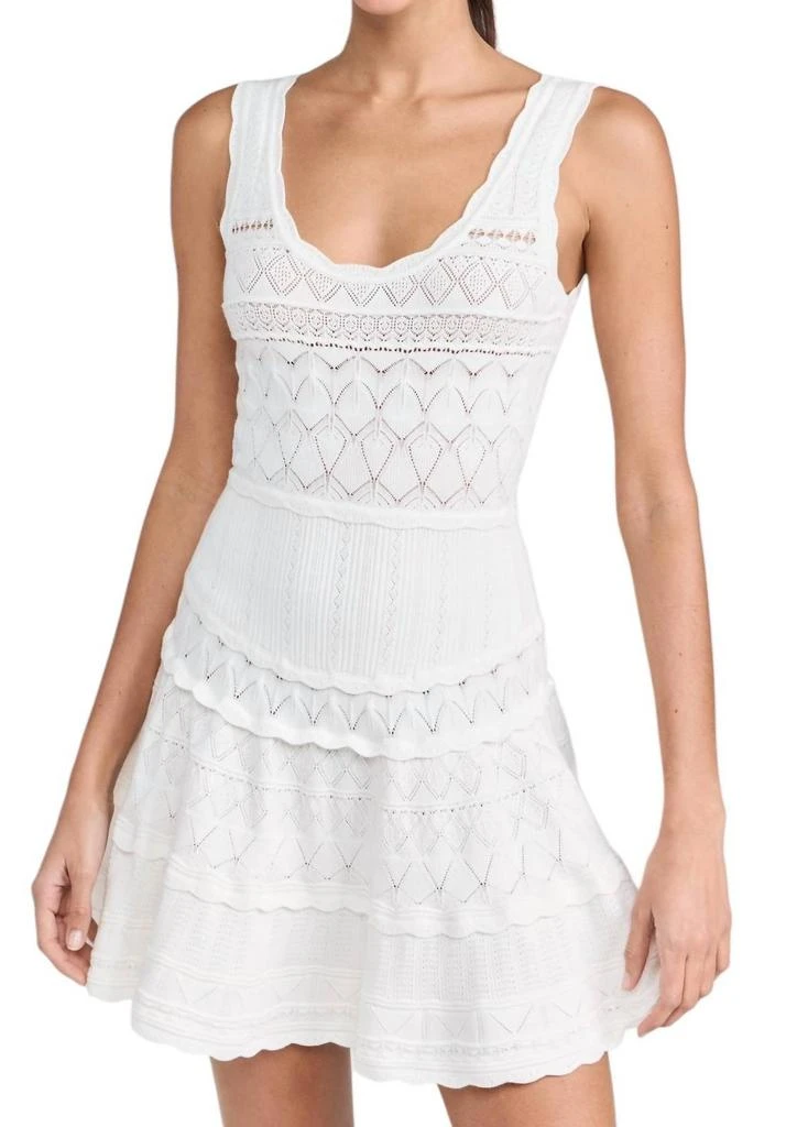 LOVESHACKFANCY Ronelle Dress In White 2