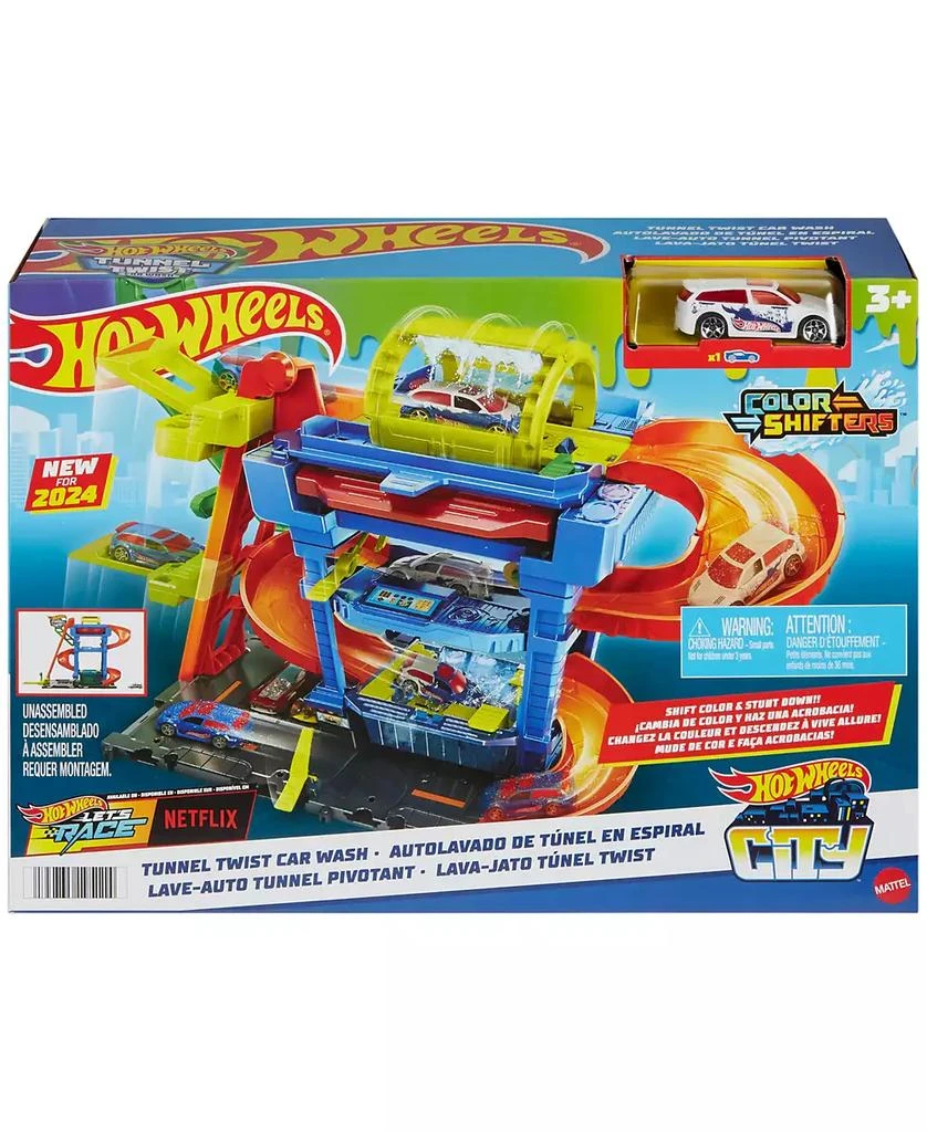 Hot Wheels City Tunnel Twist Car Wash Color Shifters Vehicle 6