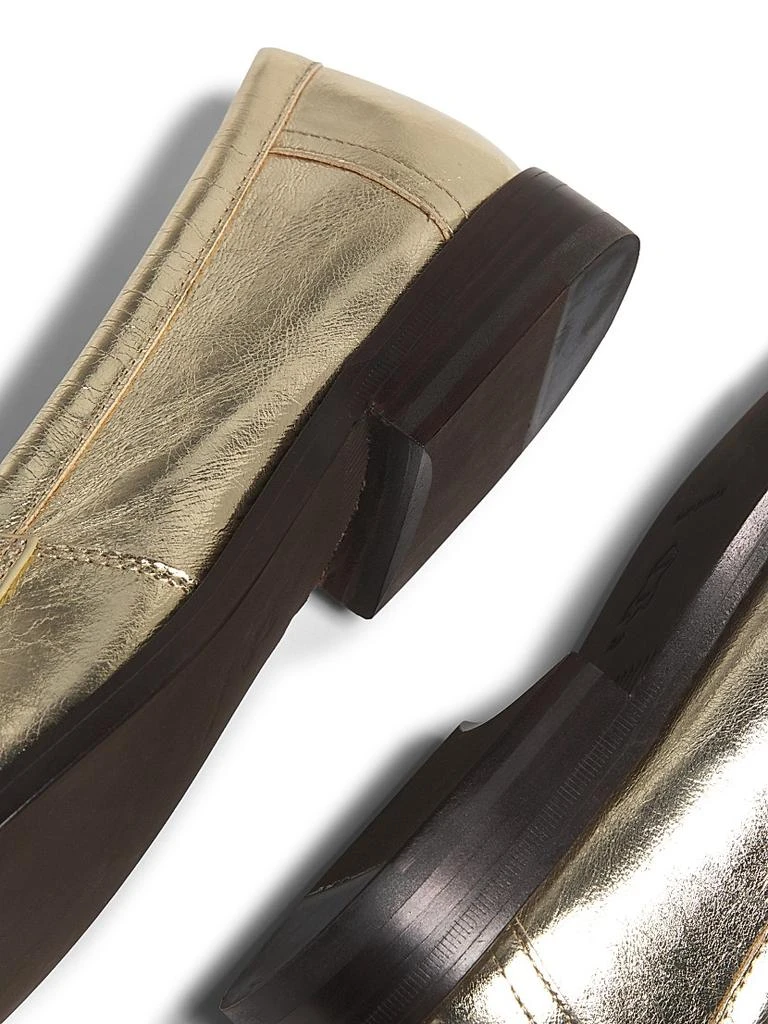 Tory Burch Classic Metallic Leather Loafers 6