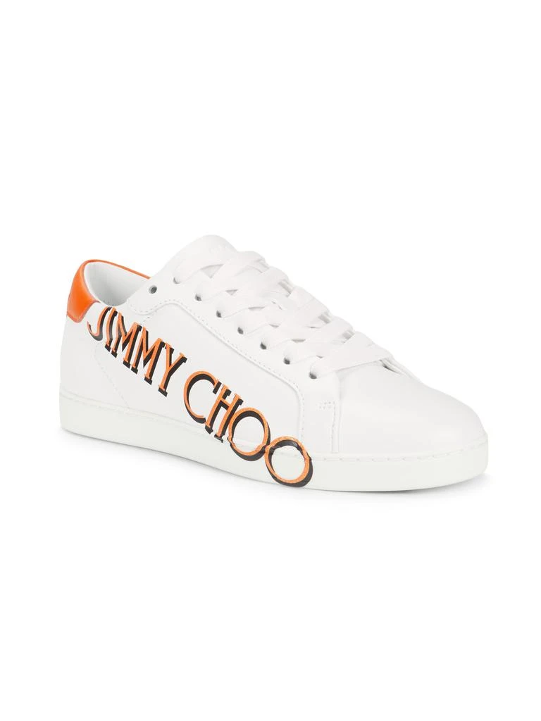 Jimmy Choo Kai Logo-Print Leather Low-Top Sneakers 2