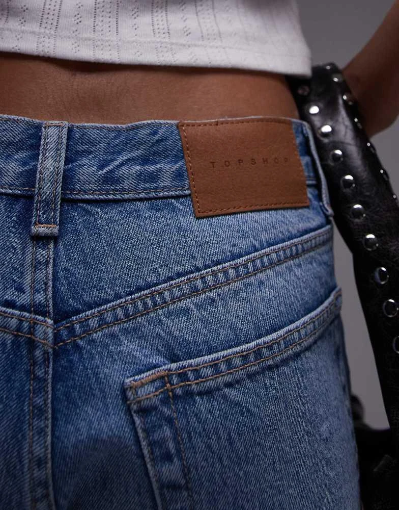 Topshop Topshop Runway mid rise straight jean in bleach 3