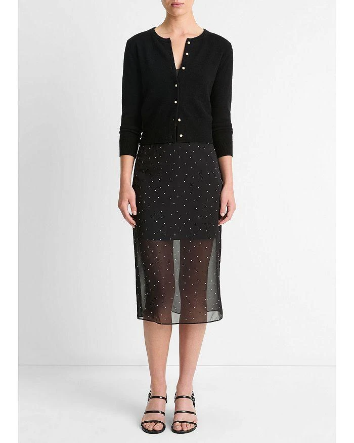 Vince Faux Pearl Button Cardigan 2