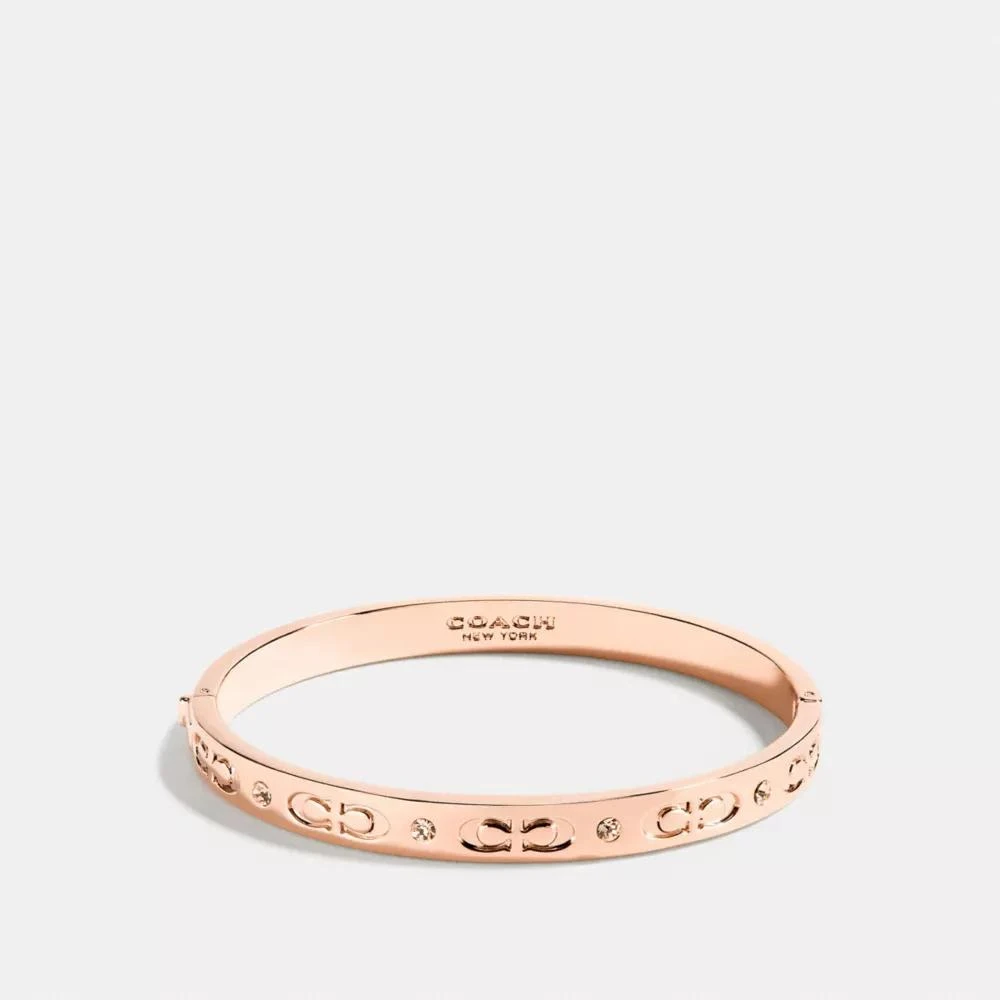 Coach Signature Hinged Bangle from Coach Outlet