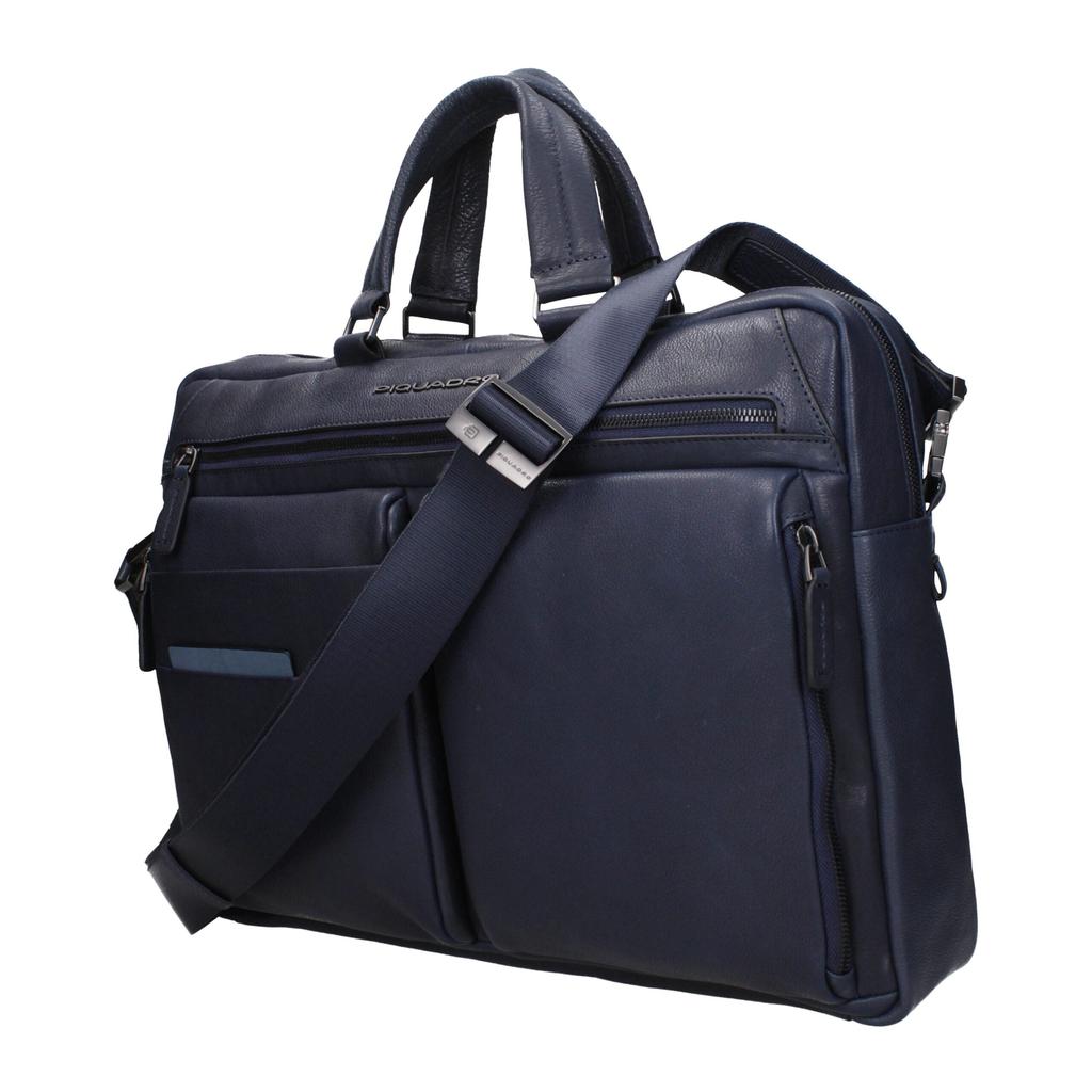 PIQUADRO Piquadro Blue Leather Business And Laptop Bags