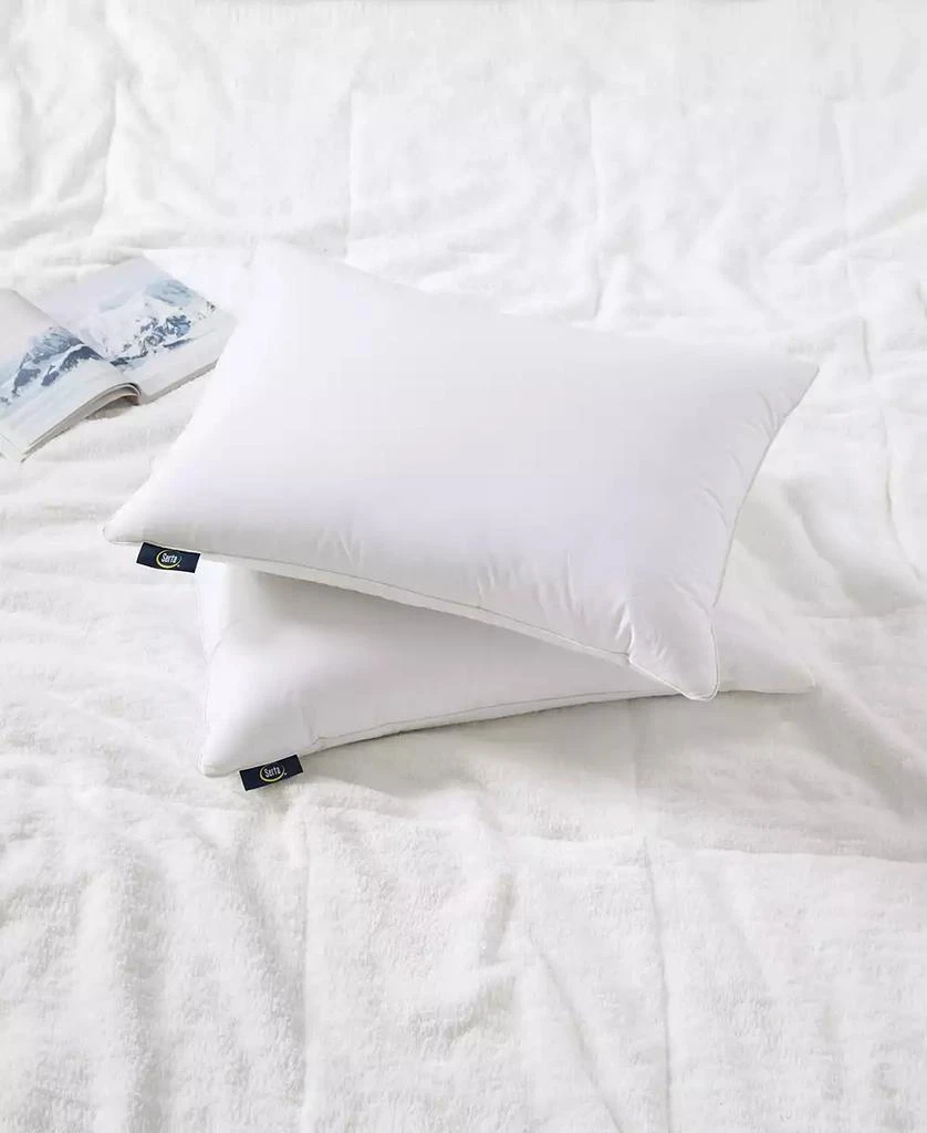 Serta HeiQ Cooling Softy-Around Feather & Down 2-Pack Pillow, Standard/Queen 4