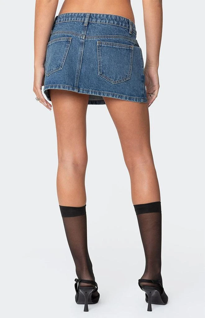 Edikted Chiara Denim Micro Skirt 5