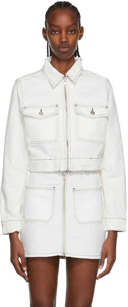 Reformation White Smith Denim Jacket 1