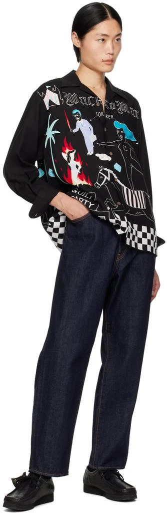 Wacko Maria Black Printed Shirt 4