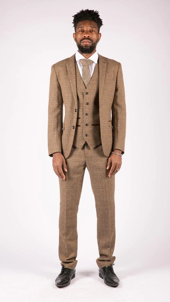 Paul Andrew Ralph 3 Piece Suit Tweed Check Vintage 2