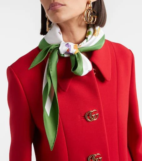Gucci Printed silk twill scarf 2