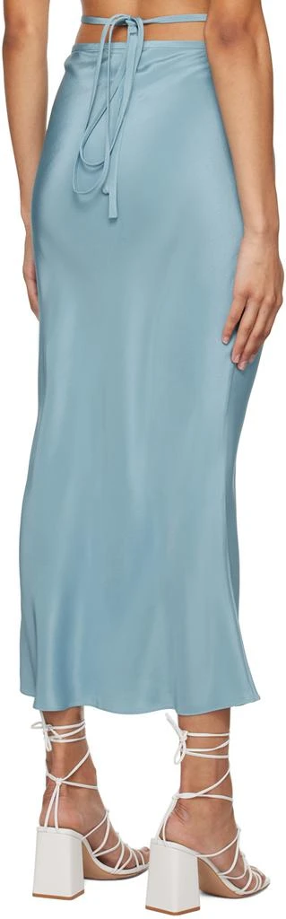 Christopher Esber Blue Loophole Tie Maxi Skirt 3