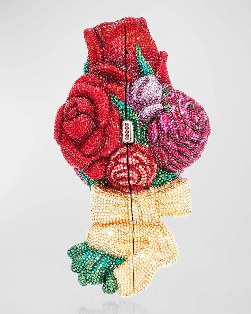 Judith Leiber Corsage Roses Clutch Bag with Chain Strap 5
