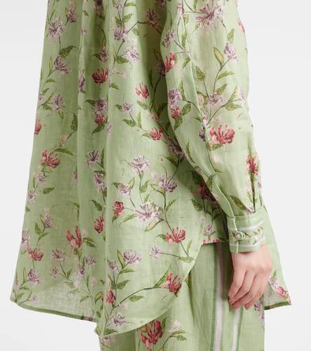 Agua by Agua Bendita Cecilia Honeysuckle floral linen shirt 5