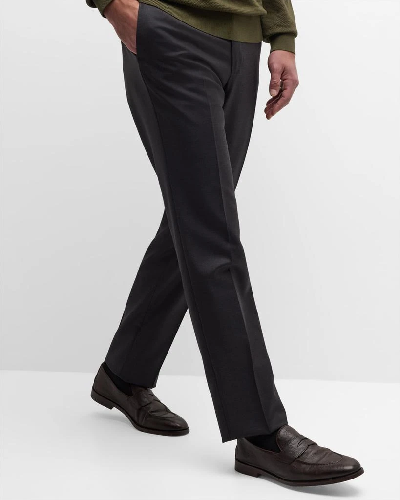 Incotex Ivory Men's Batavia Stretch Twill Dress Pants 6