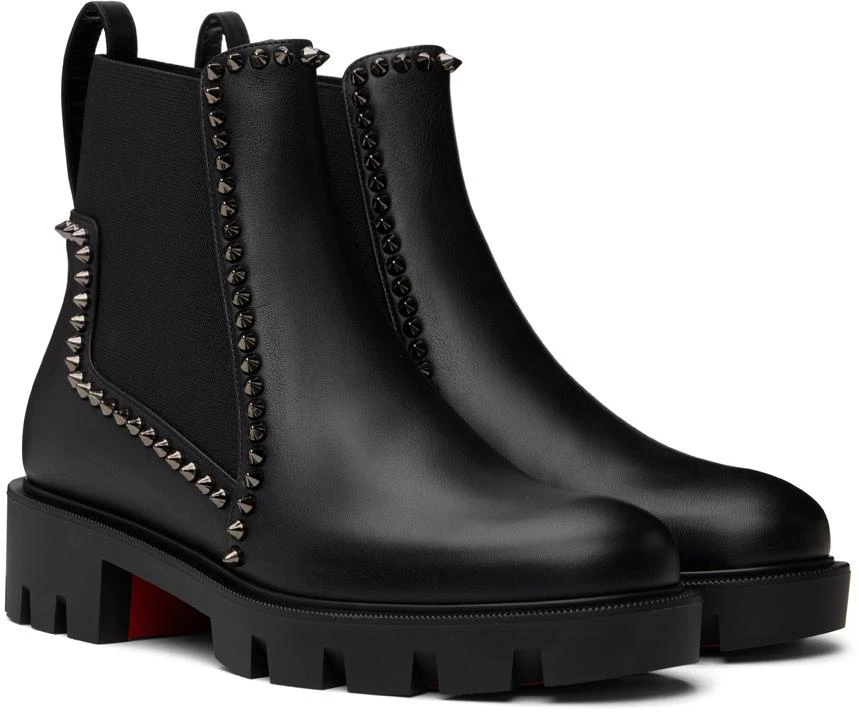Christian Louboutin Black Out Lina Ankle Boots 4