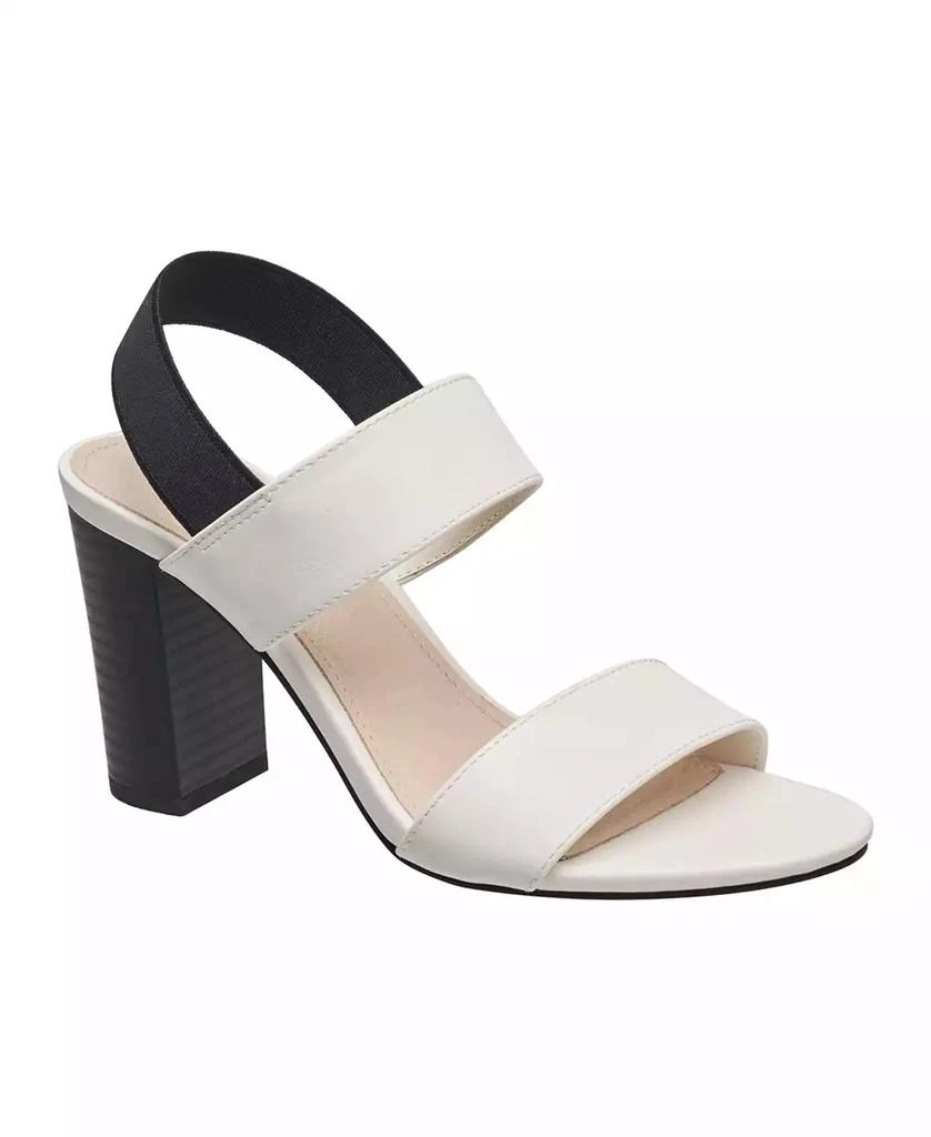 French Connection Women's Dakota Double Band Sling Back High Heel Sandals 1