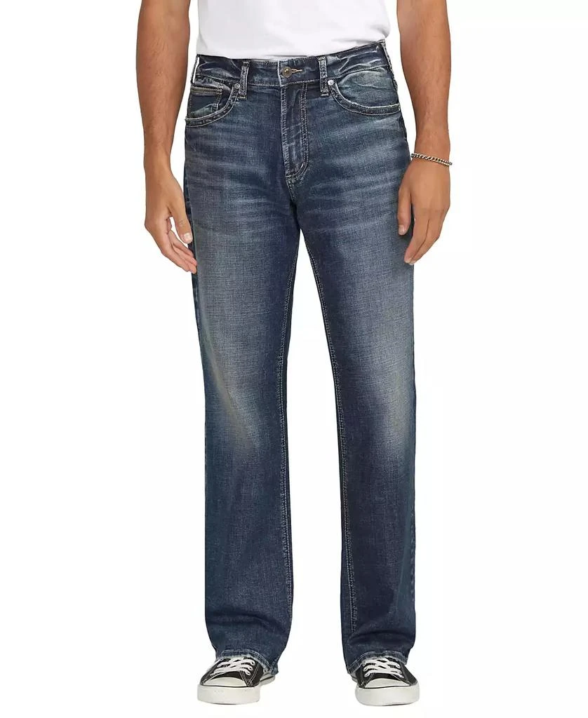 Silver Jeans Co. Men's Gordie Relaxed Fit Straight Leg Jeans 2