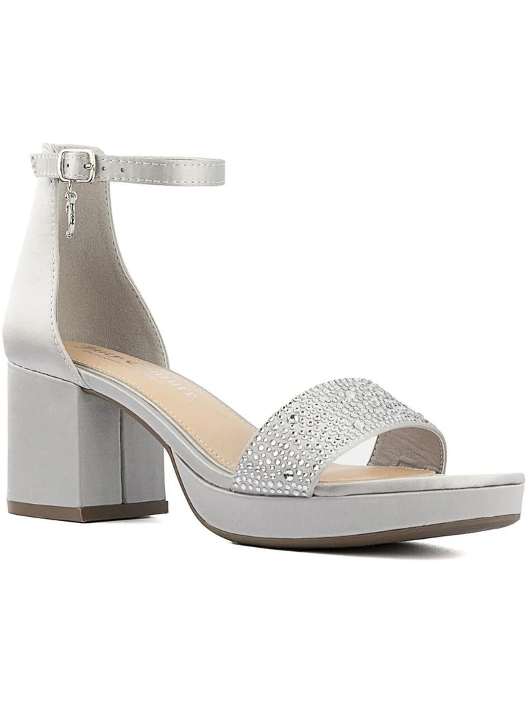 Juicy Couture Nelly Womens Ankle Strap Open Toe Block Heel 5