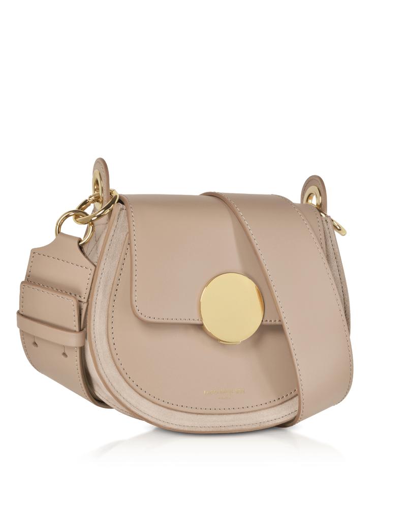 LePARMENTIER Paris Yucca Suede and Leather Shoulder Bag