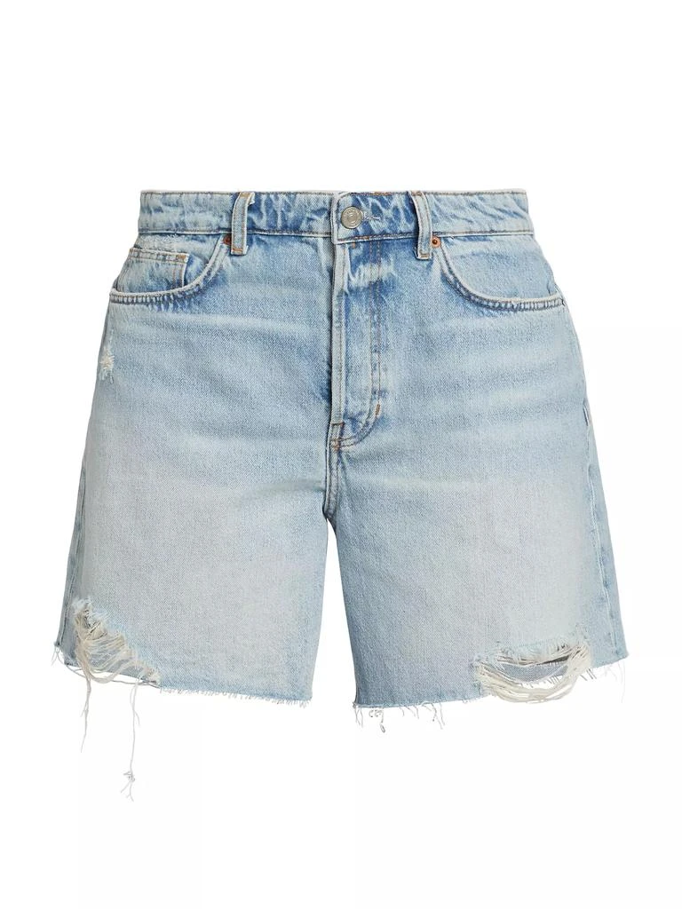 Reformation Raye Mid-Rise Relaxed Denim Shorts 1