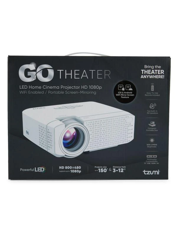 Tzumi Go Theater LED Home Cinema Projector 2